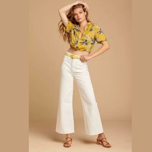 Emory Park Nordstrom Hawaiian Print Top SIZE S